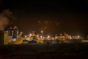 Bibiyana Powerplant Night View, Constructed by Union Mercantile Ltd.