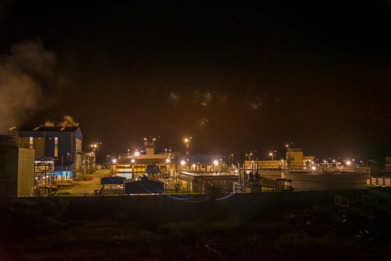Bibiyana Powerplant Night View, Constructed by Union Mercantile Ltd.