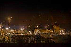 Bibiyana Powerplant Night View, Constructed by Union Mercantile Ltd.